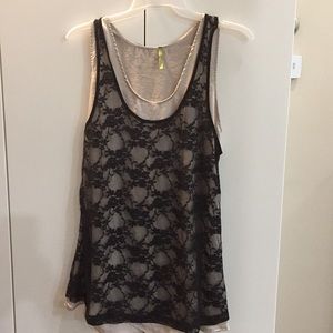 Lace tank top
